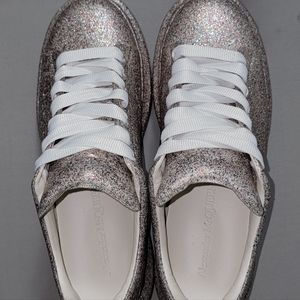 Alexander McQueen Multicolor Glitter Spray Shoes | Color: Gray | Size: Men's 8